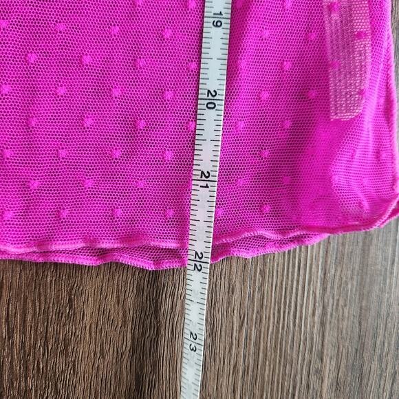 Free People Intimately Sheer Mesh Top Retro Inspired Y2K Girlhood Barbie - Picture 7 of 7